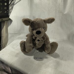The Bear Factory Cuddly Brown Kangaroo Plush Toy 12" X 10" X 7"